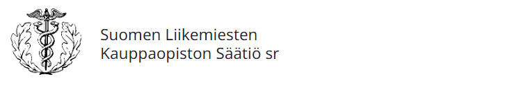 Suomen Liikemiesten Kauppaopiston Säätiö logo. Linkki vie säätiön kotisivulle